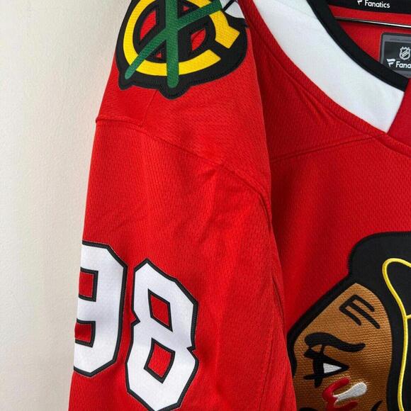NWOT Connor Bedard #98 Chicago Blackhawks 2017 NHL Men's Breakaway Jersey Size L - Picture 8 of 8